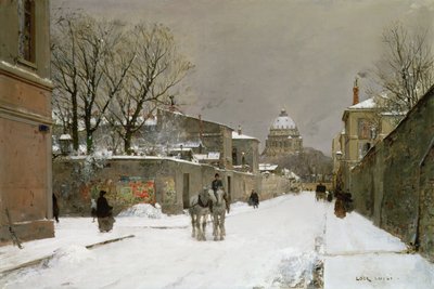 Winter Scene Near Les Invalides, Paris by Luigi Loir